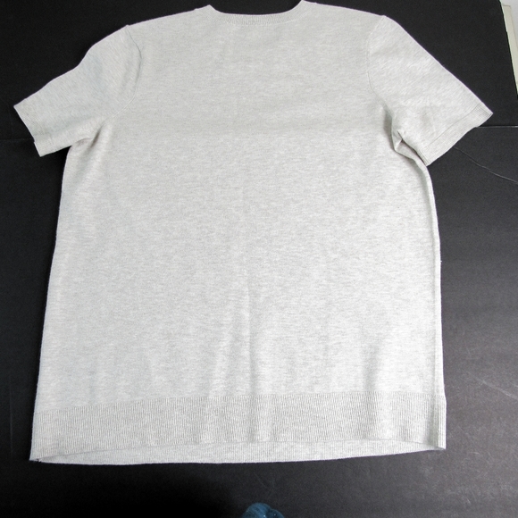 Etcetera Oatmeal Short Sleeve Sweater Size S - Picture 3 of 8